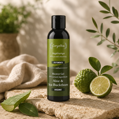 Gel douche naturel - Bergamote - Evergetikon