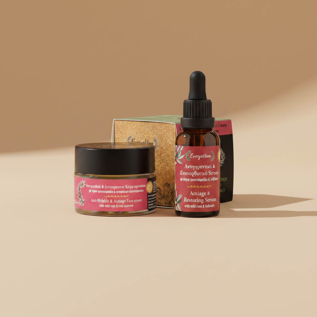 Crème anti-âge + sérum réparateur