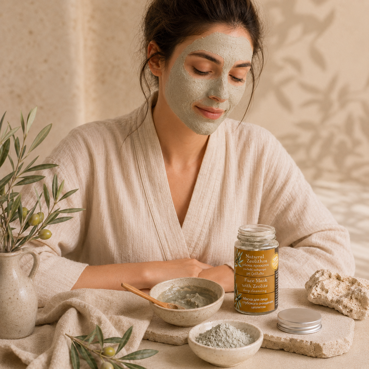 Masque visage à la zéolite - Evergetikon